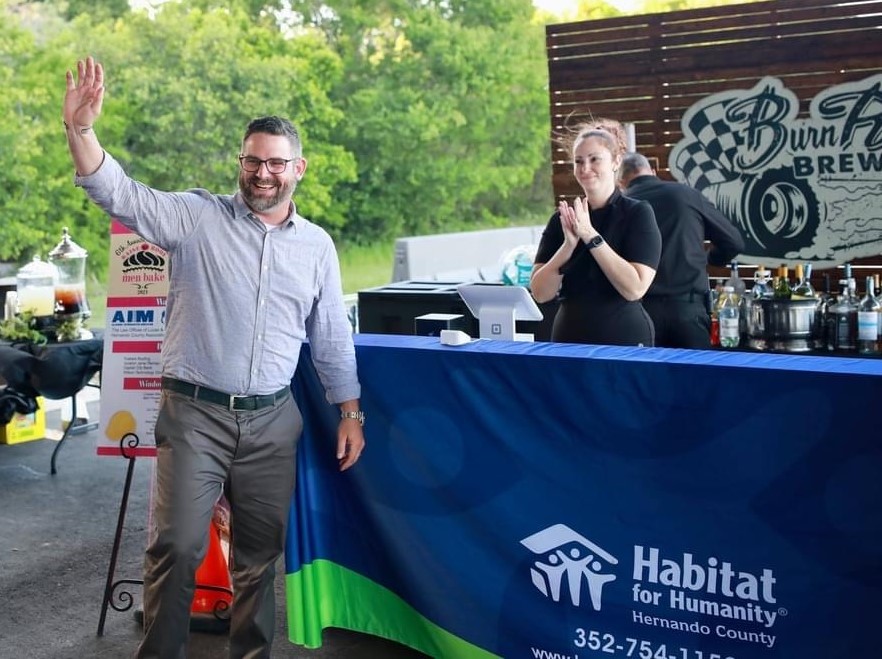 Brian Hawkins at Charity Event
